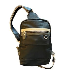 Leather mini Backpack/Sling Bag. Made in Italy.